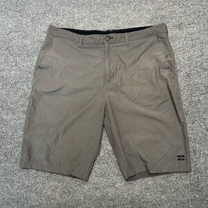Billabong Mens Submersibles 4 way stretch Gray Shorts Size 36